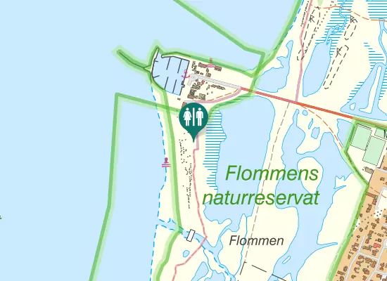 Karta over Badhyttsvägen