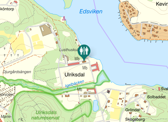 Karta över Orangerivägen