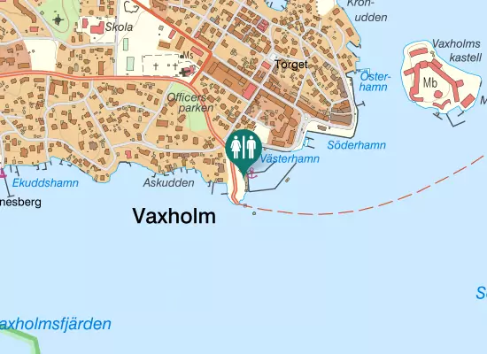 Karta over Västerhamnsplan