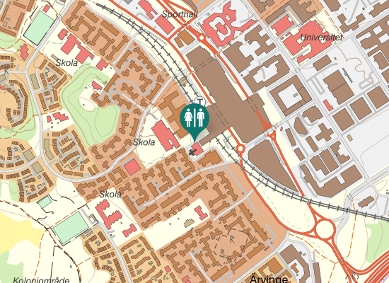 Karta över Kista torg 2