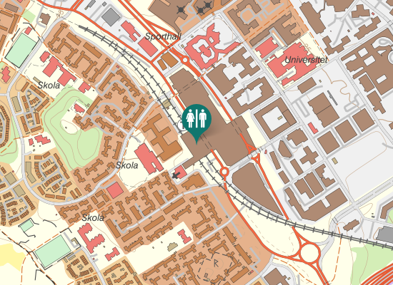 Karta över Hanstavägen 55F