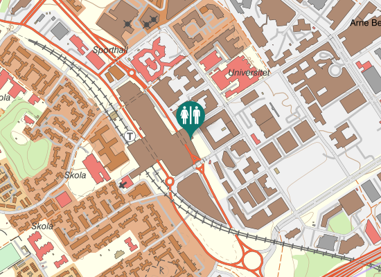 Karta över Hanstavägen 55F