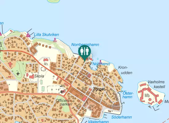 Karta over Trädgårdsgatan