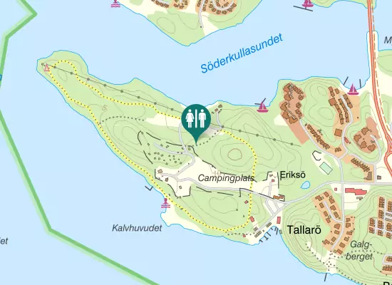 Karta over Eriksövägen 185