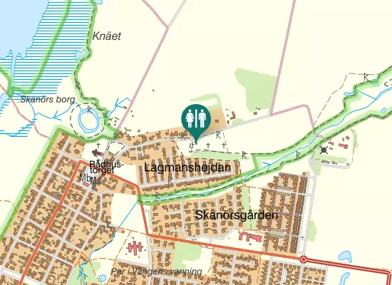 Karta over Knävångsgatan
