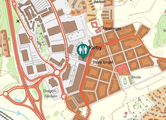 Karta över Kalvshällavägen