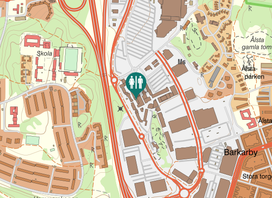 Karta över Enköpingsvägen