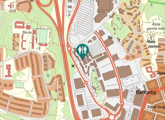 Karta over Enköpingsvägen