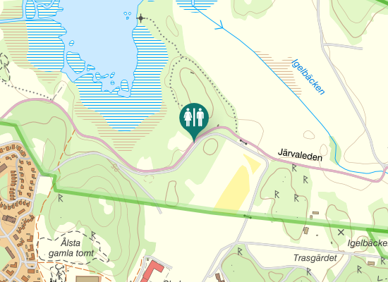 Karta över Flyginfarten