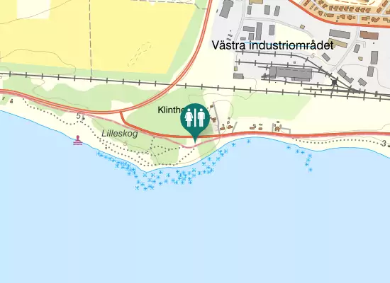 Karta over Västerleden