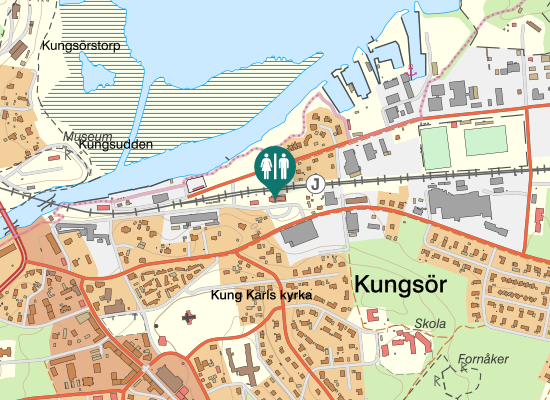 Karta över Järnvägsgatan