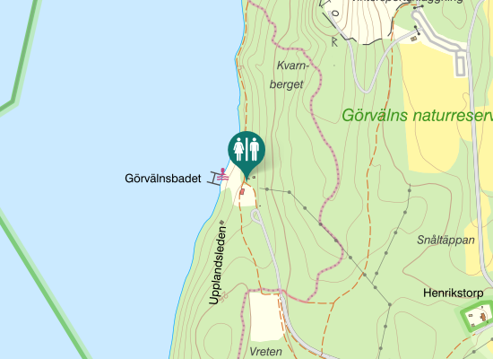 Karta over Mälarvägen