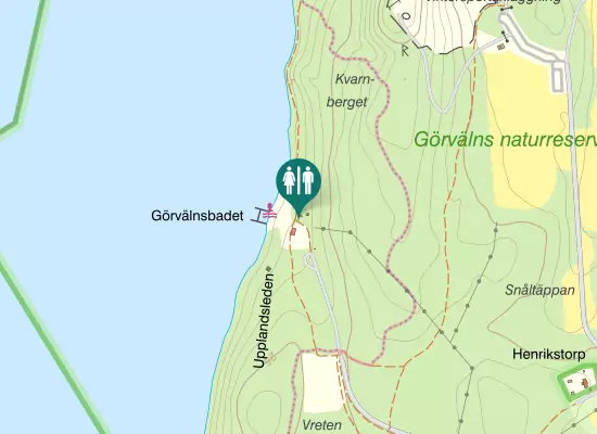 Karta over Mälarvägen