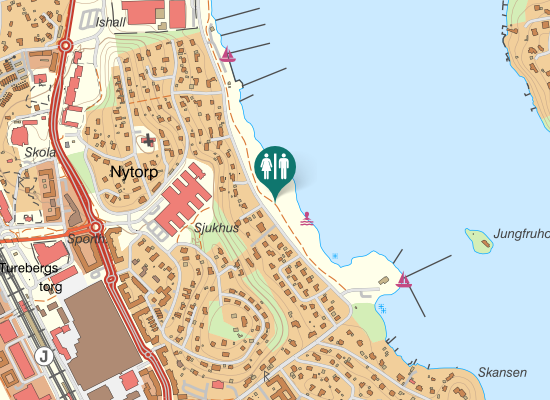 Karta över Nils Göranssons promenad