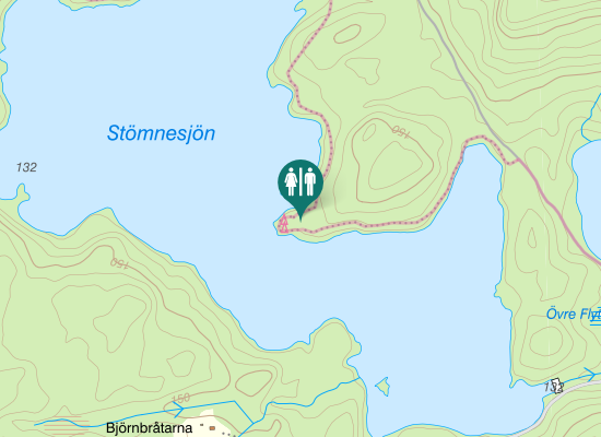 Karta over Rastevägen