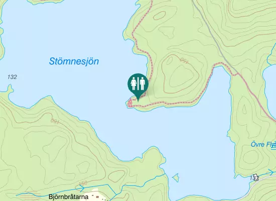 Karta over Rastevägen