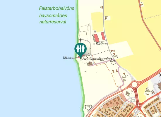 Karta over Museibyggnad - Offentliga toaletter