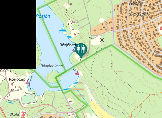 Karta över Rösjövägen