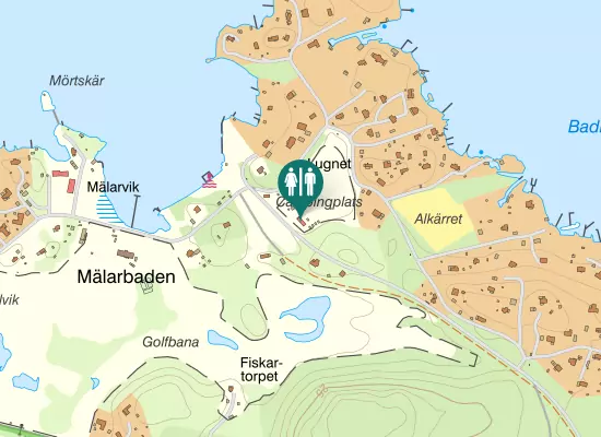 Karta over Mälarbadsvägen