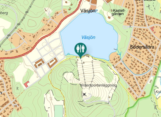 Karta över Devil's trail