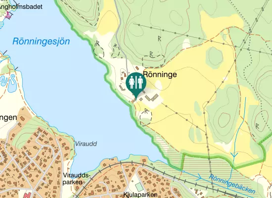 Karta över Rönninge byväg
