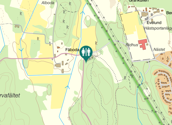 Karta över Grönt motionsspår