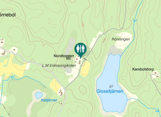 Karta over Silverleden