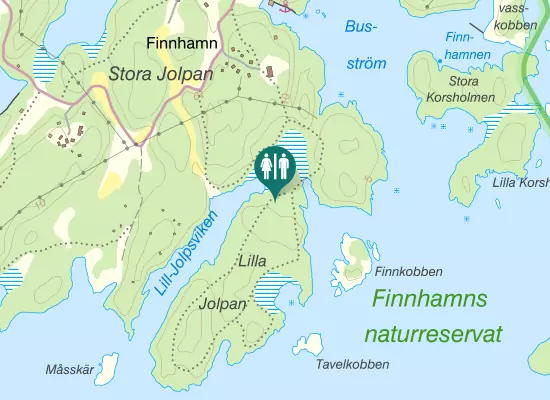 Karta över Naturstig