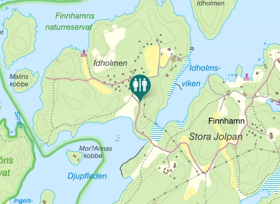 Karta over Naturstig