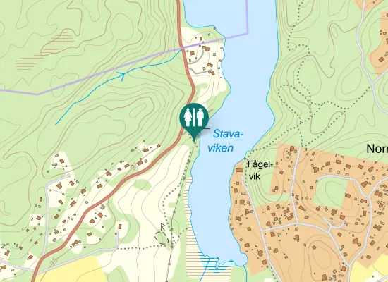 Karta over Sjöbergsvägen