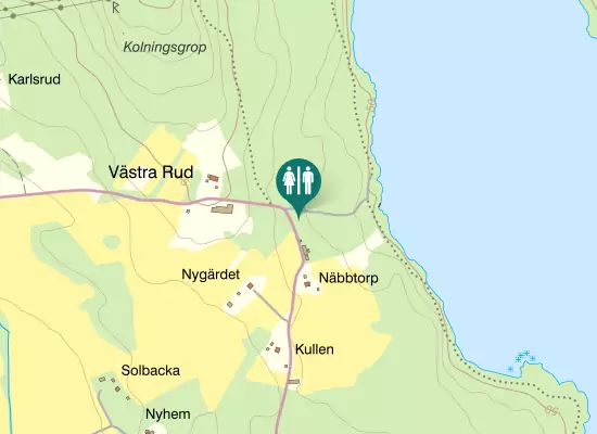 Karta over Näsvägen