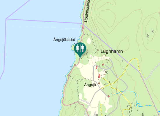 Karta över Ängsjövägen