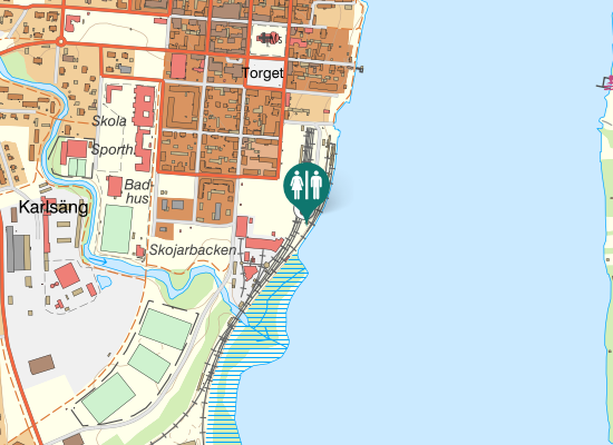 Karta över Järnvägsgatan