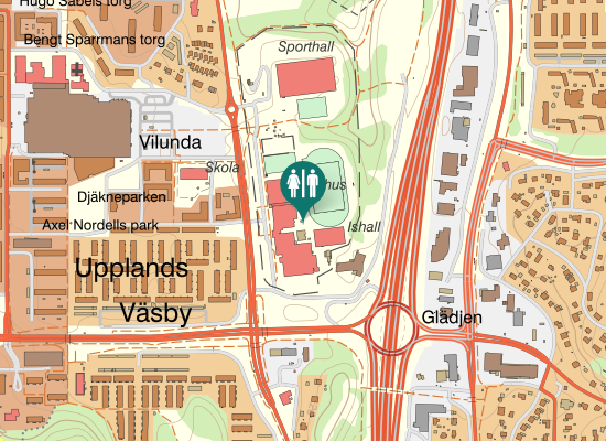 Karta over Hotellvägen