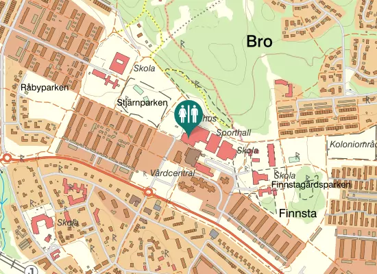 Karta over Idrottsstigen 1