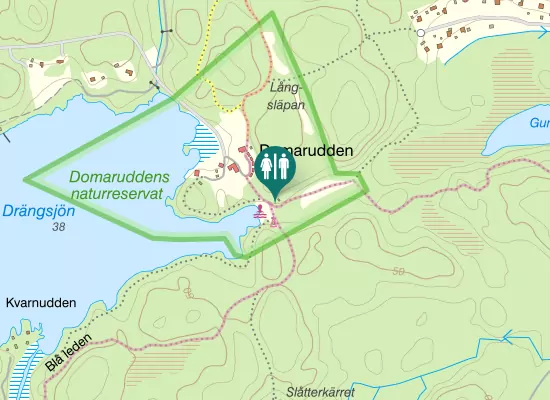 Karta över Blå leden