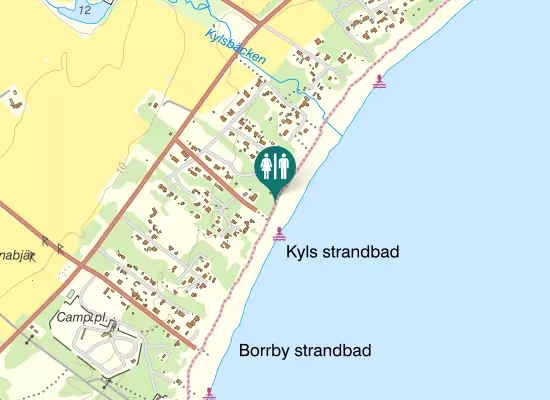 Karta over Kyhls Skogs Väg