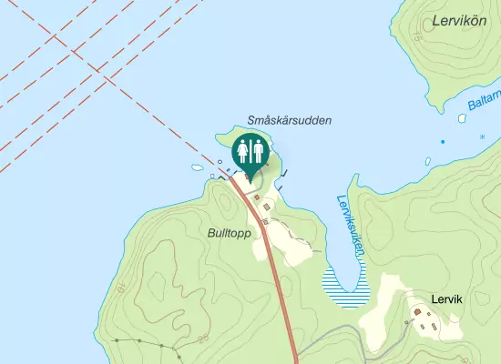 Karta over Ljusterövägen