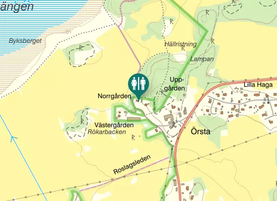 Karta over Roslagsleden