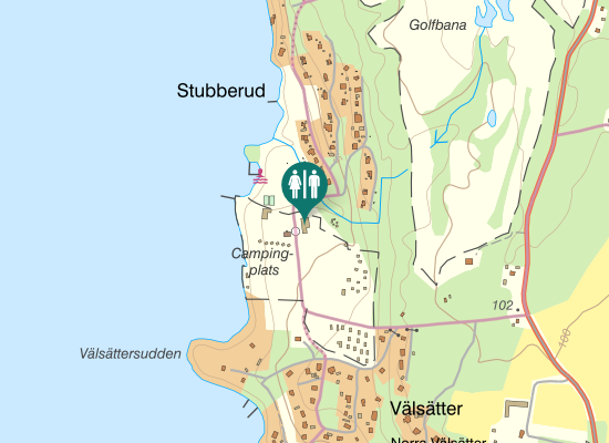 Karta over Nedre vägen