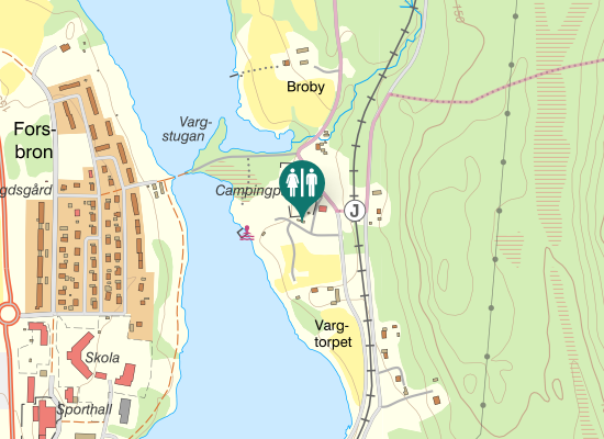 Karta over Medskogsväg