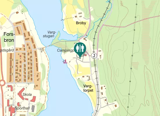 Karta over Medskogsväg
