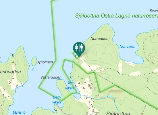 Karta over Djurgårdavägen