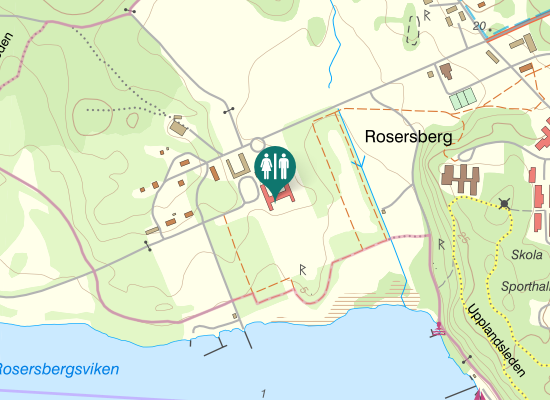 Karta over Slottsvägen