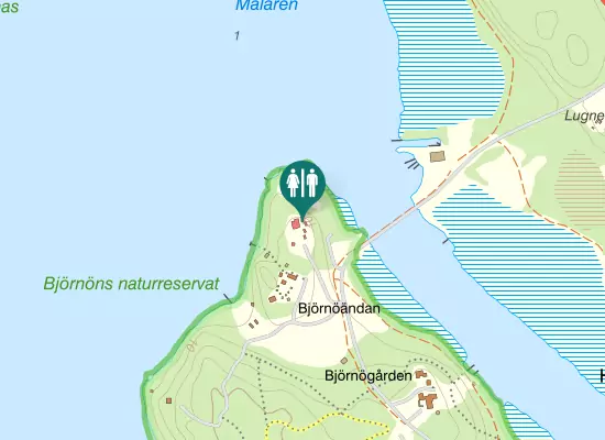 Karta over Björnövägen