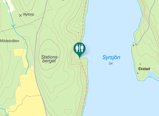 Karta over Orretorpsvägen