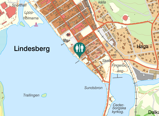 Karta över Strandpromenaden