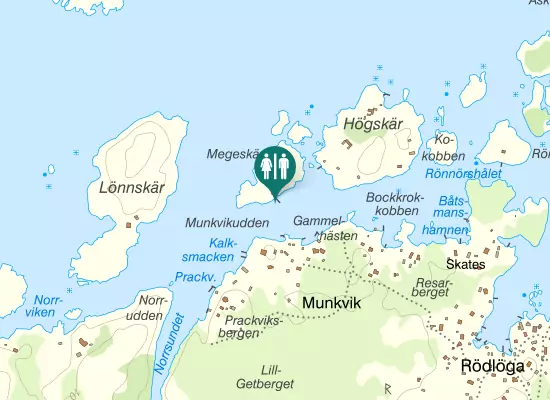 Karta over Toalett