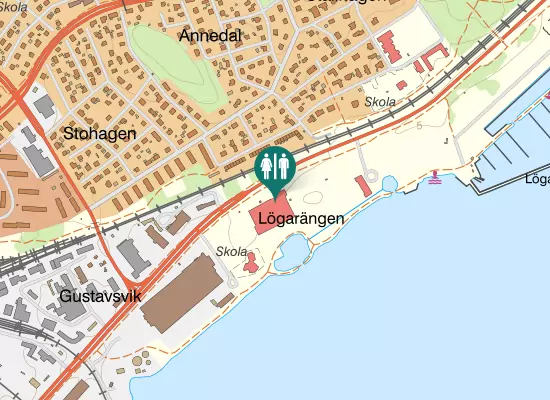 Karta över Lögarängen
