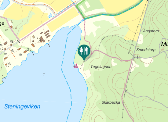 Karta över Steninge allé